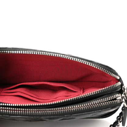 Chanel Aged Calfskin Quilted Small Gabrielle Clutch With Chain Black 6 of 13