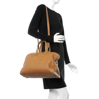 Fendi Vitello Dolce Marmol Large Chameleon Tote Camel 2 of 10