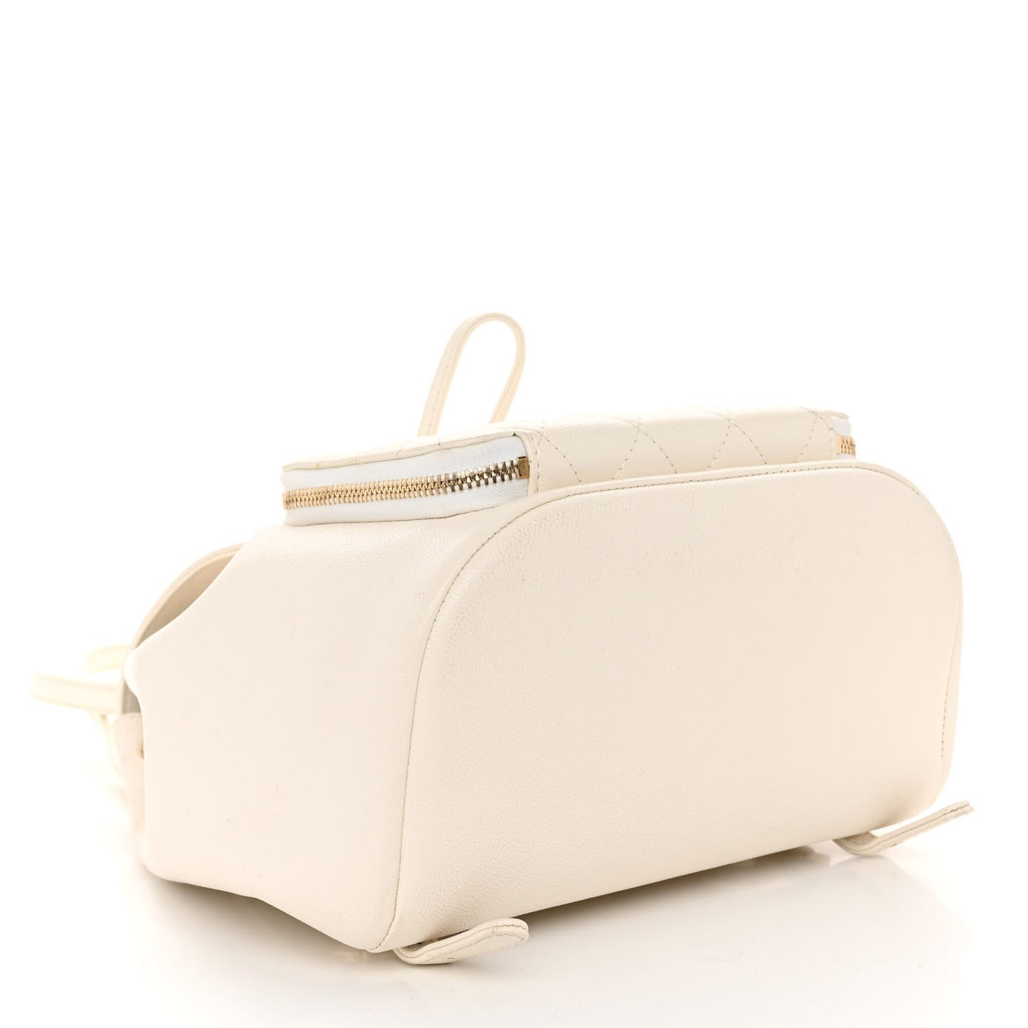 Caviar Quilted Business Affinity Backpack White