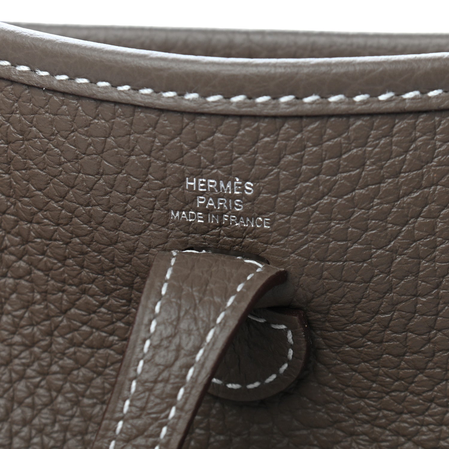 Hermes Taurillon Clemence Amazone Evelyne TPM Etoupe Bleu Indigo 6 of 9