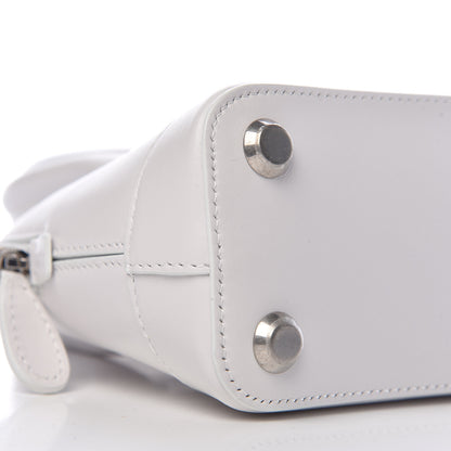Balenciaga Calfskin Lipstick Logo XXS Ville Top Handle Bag White 9 of 10