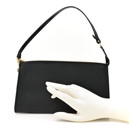 Louis Vuitton Epi Pochette Accessories 24 Black 2 of 10