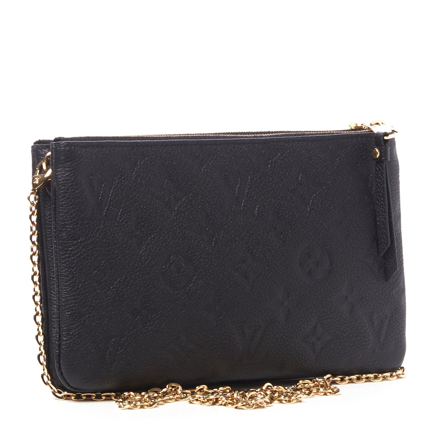 Empreinte Double Zip Pochette Black