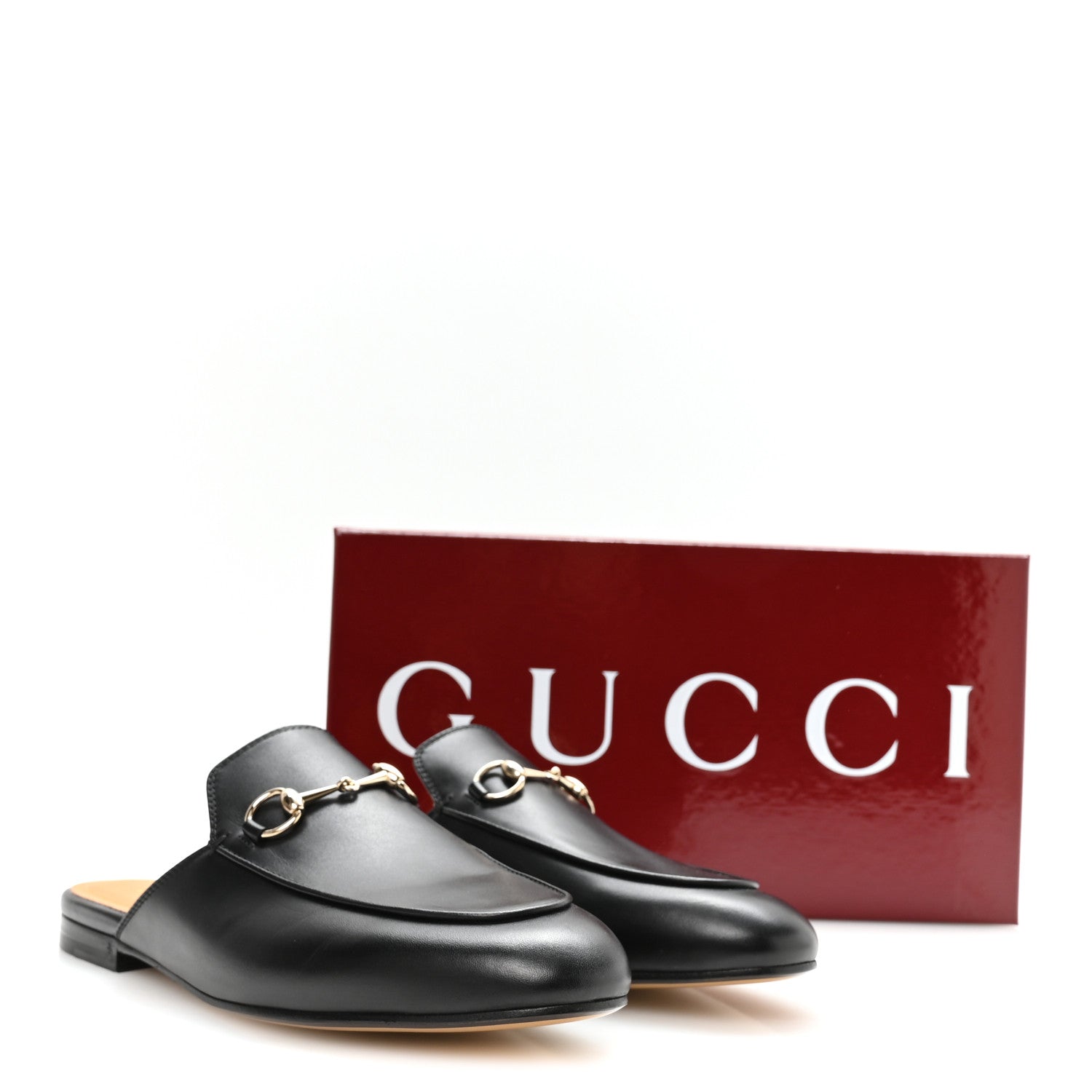 Gucci Calfskin Womens Princetown Slippers 39 Black 9 of 9