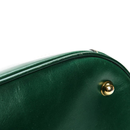 Gucci Monogram Crocodile Web Secret Top Handle Satchel Green 9 of 9