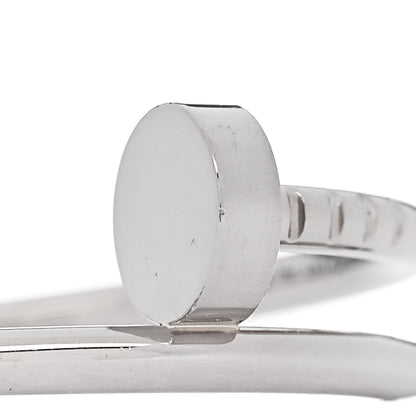 Cartier 18K White Gold Small Juste Un Clou Ring 54 7 4 of 6