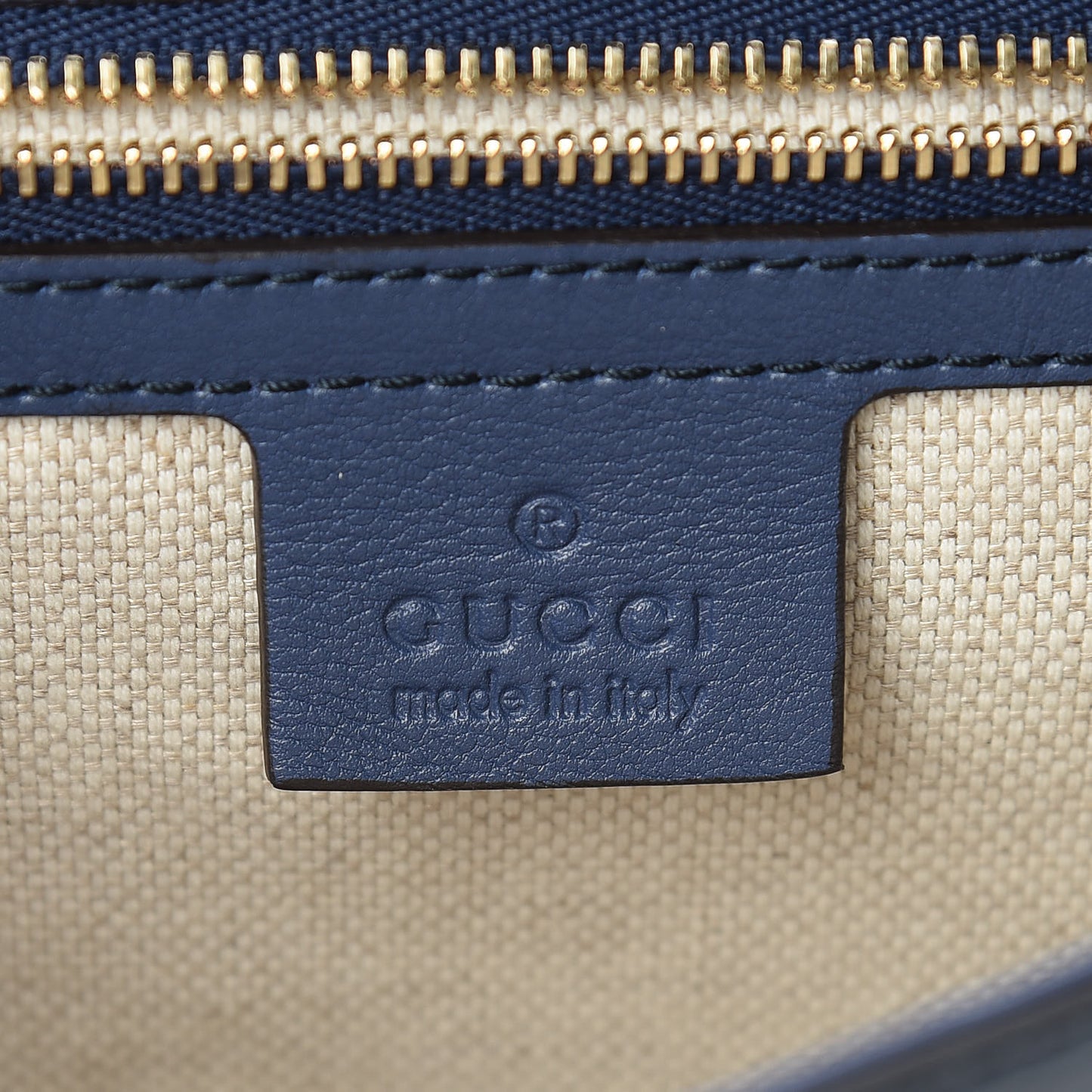 Soft Patent Medium Soho Clutch Uniform Blue