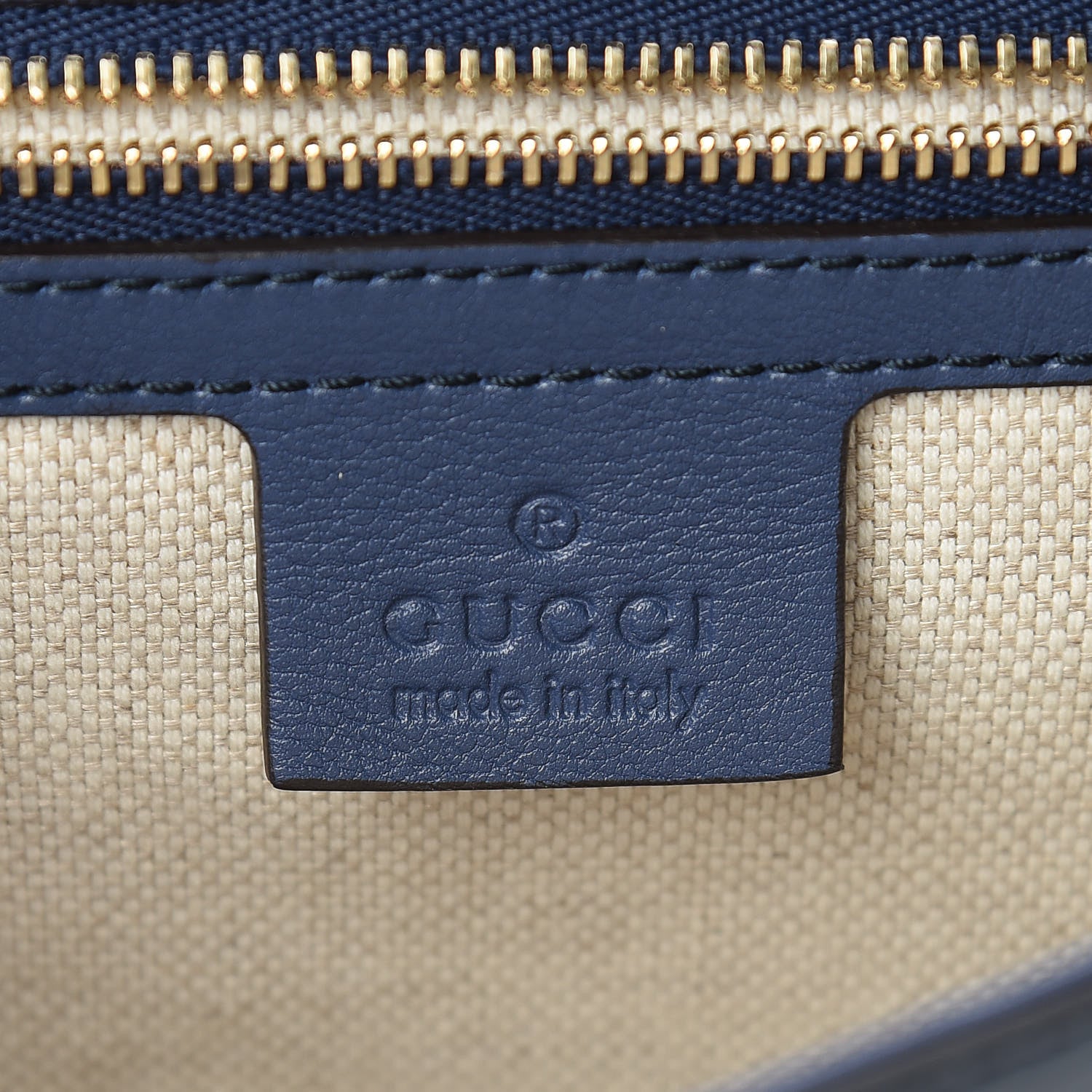 Gucci Soft Patent Medium Soho Clutch Uniform Blue 6 of 7