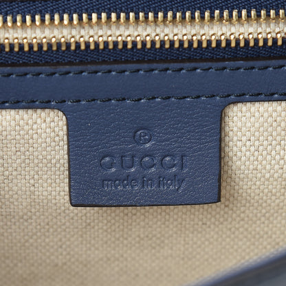 Gucci Soft Patent Medium Soho Clutch Uniform Blue 6 of 7