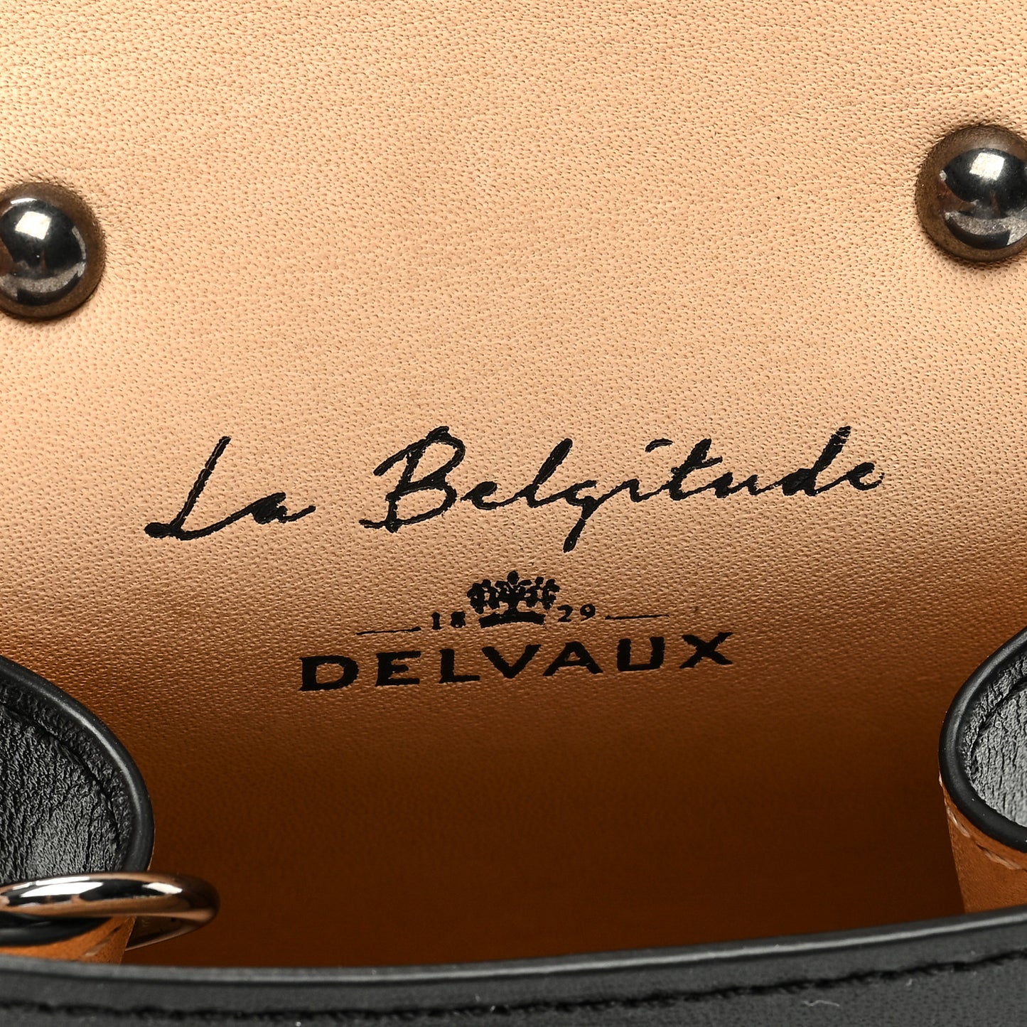 Calfskin Mini L'Humour Brillant Bag Charm Black White