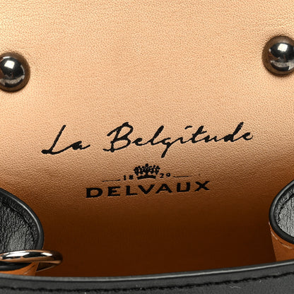 Delvaux Calfskin Mini L'Humour Brillant Bag Charm Black White 6 of 6