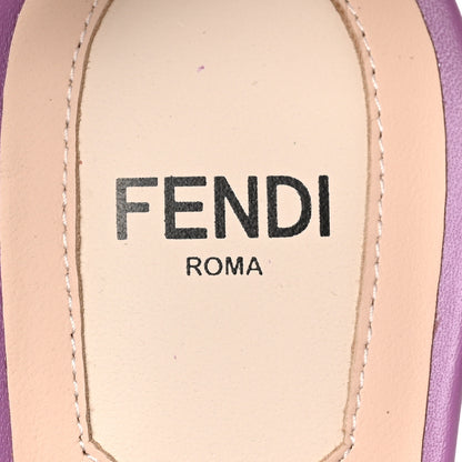 Fendi Organza Sequin Paillettes Colibri Lite 85mm Slingback Pumps 37 Nudo Agapantus 7 of 8