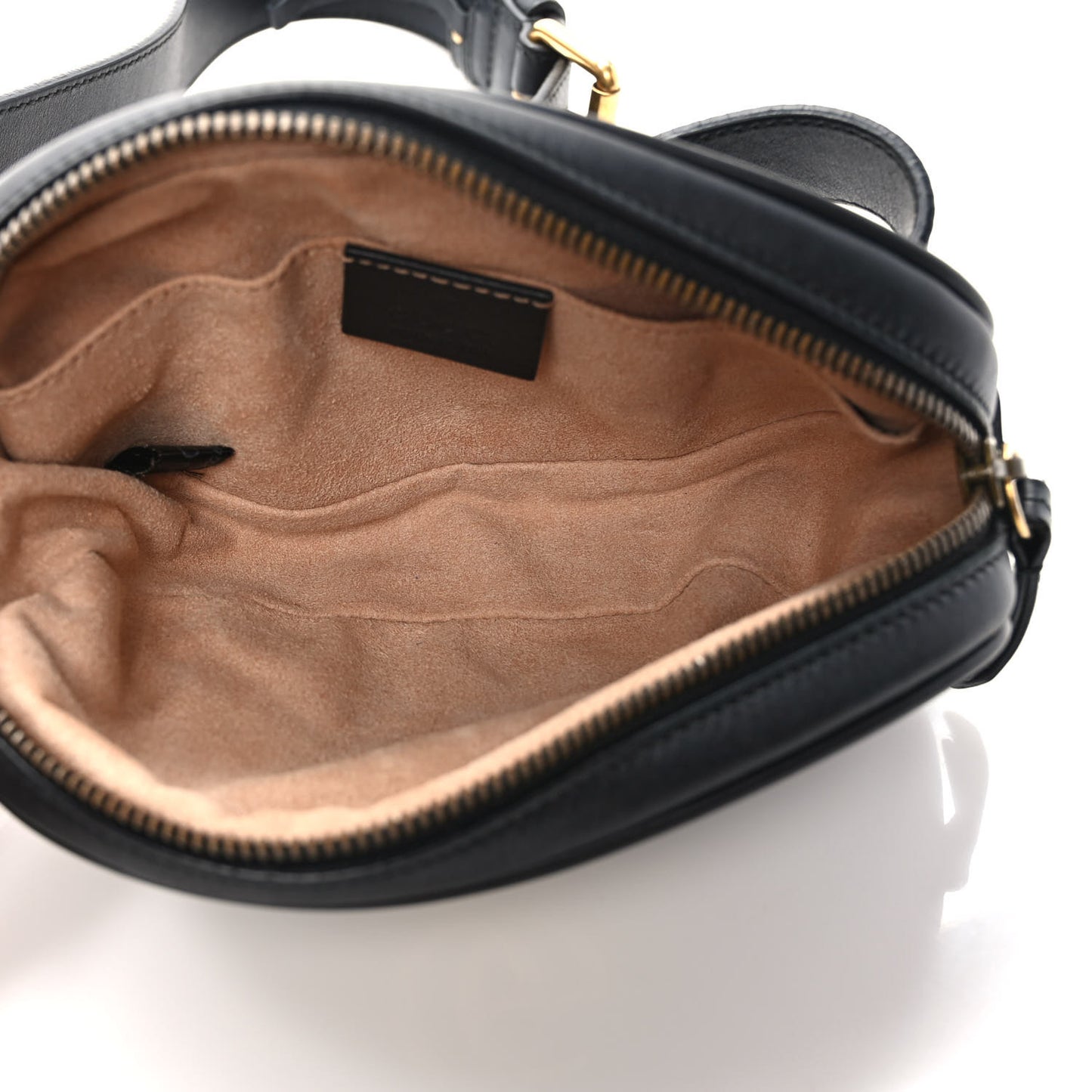 Calfskin Matelasse GG Marmont Belt Bag 75 30 Black