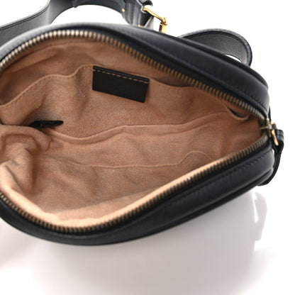 Gucci Calfskin Matelasse GG Marmont Belt Bag 75 30 Black 5 of 9