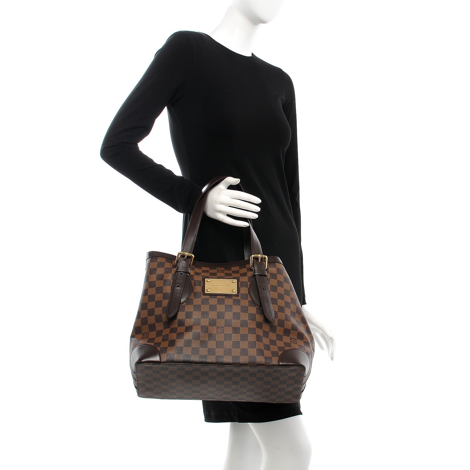 Louis Vuitton Damier Ebene Hampstead MM 2 of 9