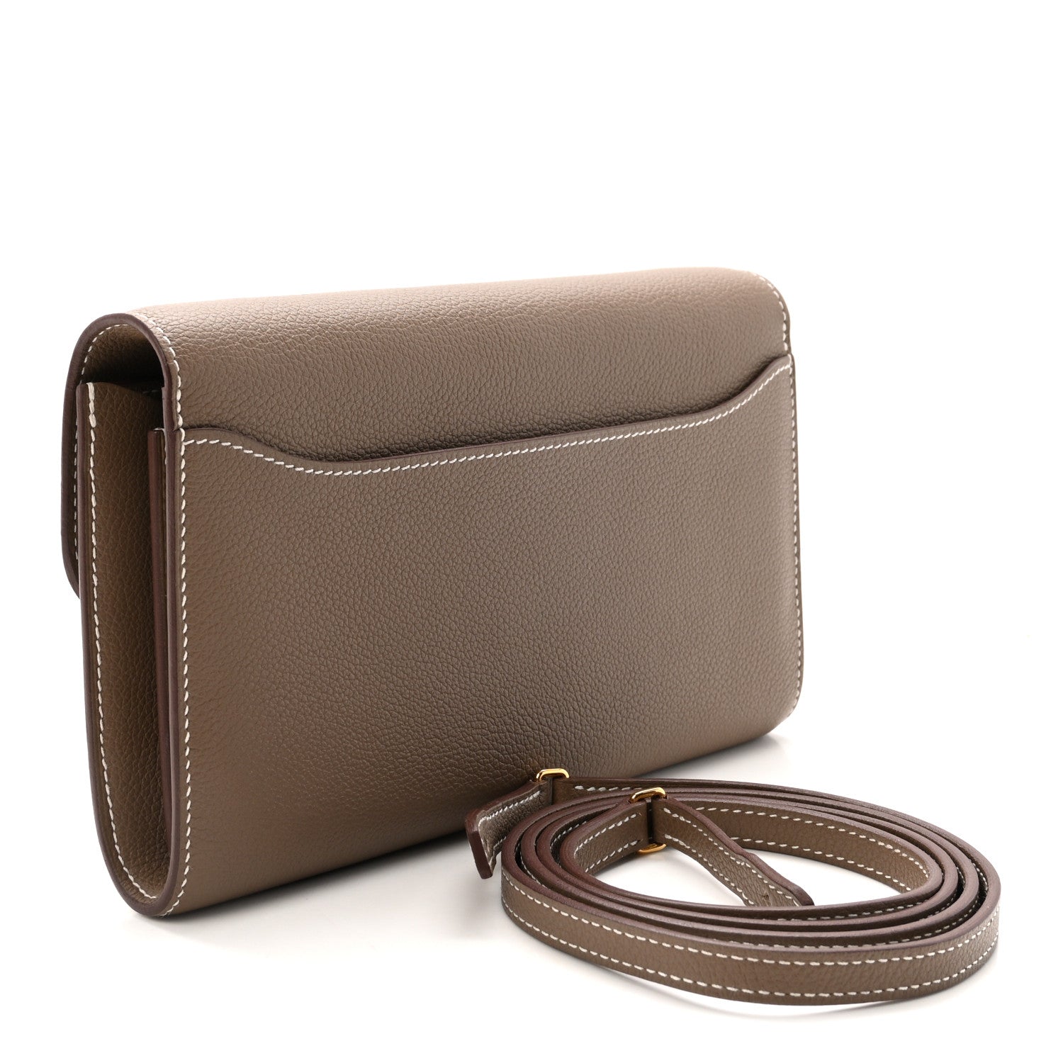 Hermes Evercolor Constance Wallet To Go Etoupe 3 of 9