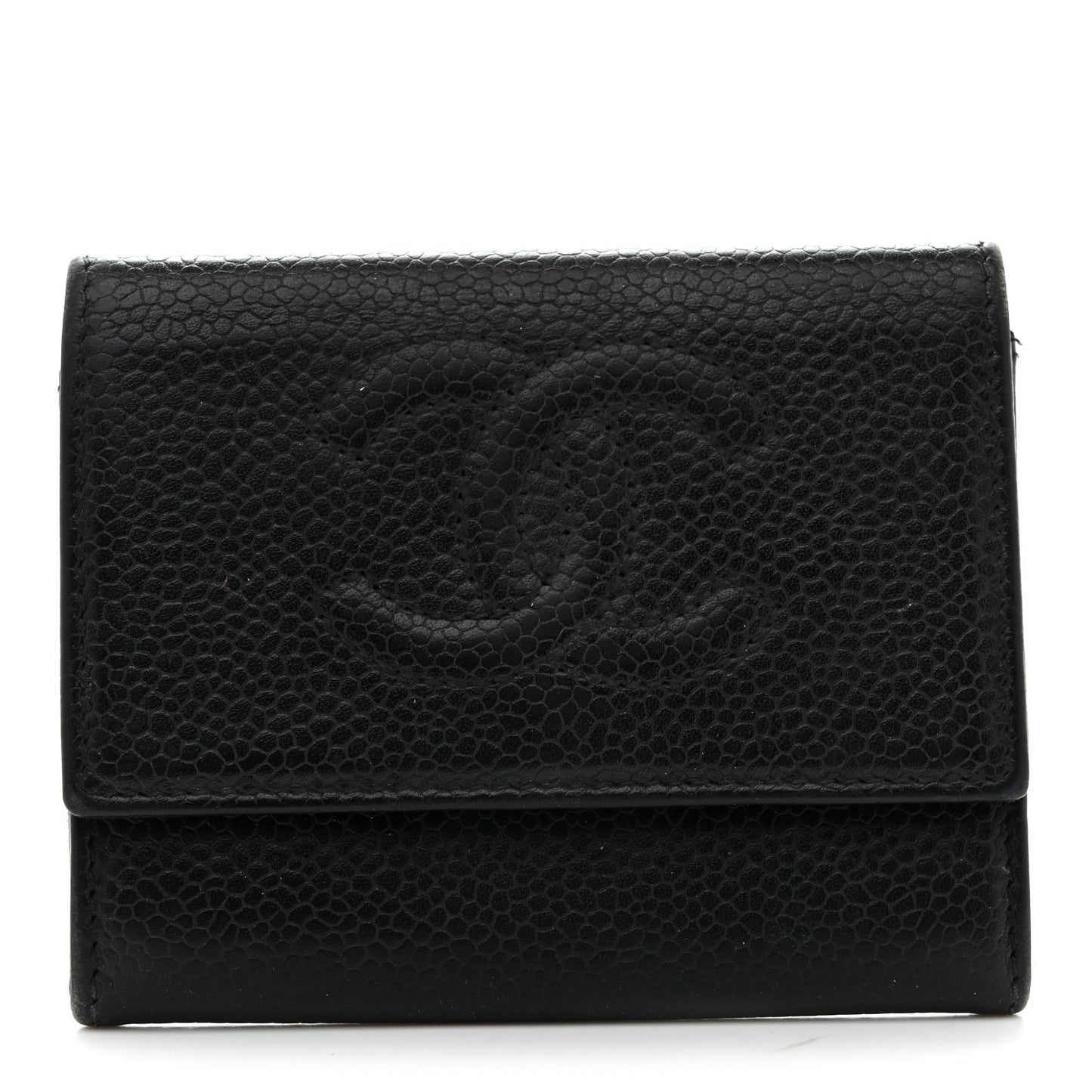 Caviar Timeless CC Flap Card Holder Black