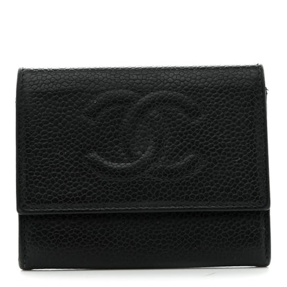 Chanel Caviar Timeless CC Flap Card Holder Black 1 of 7
