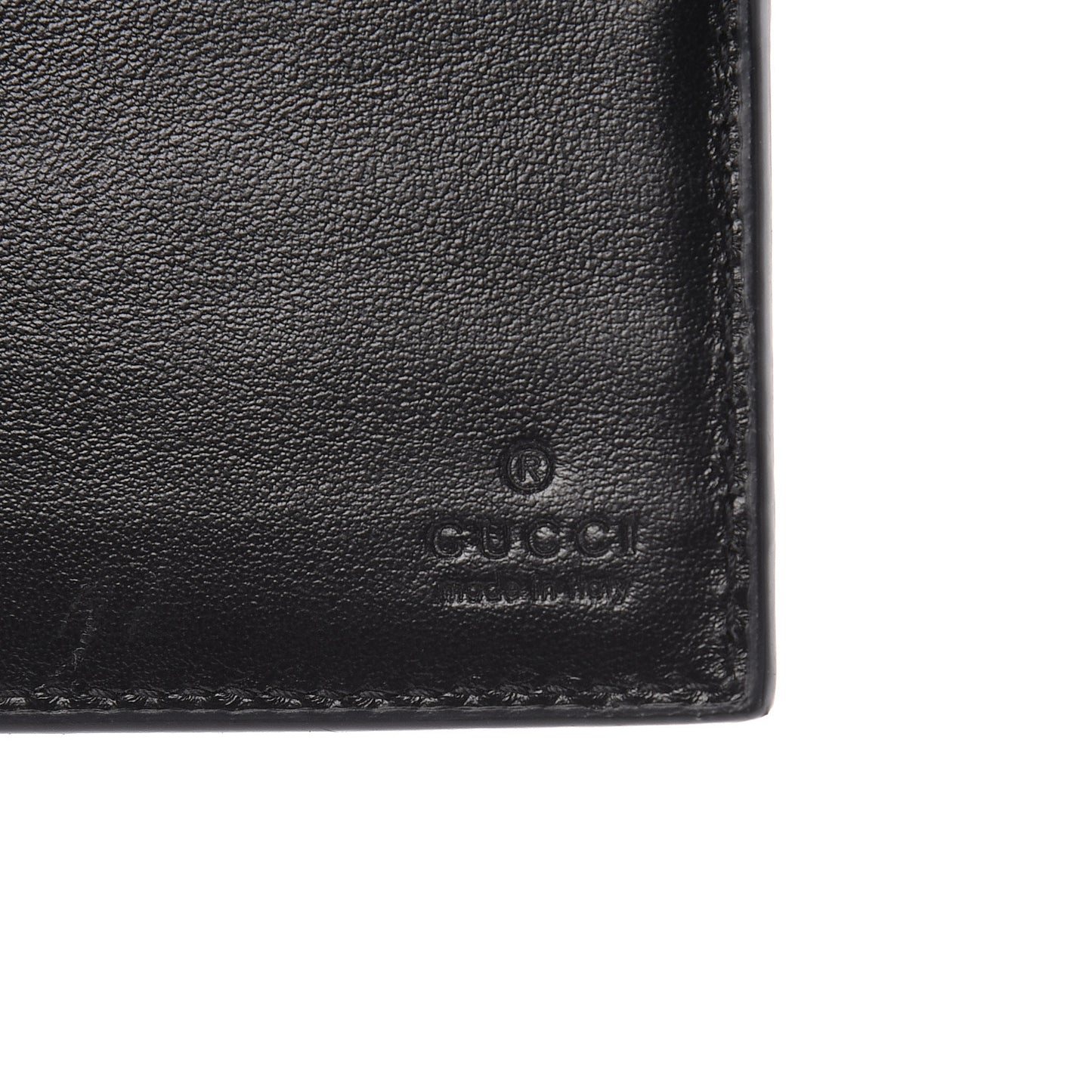 GG Supreme Monogram Selleria Calfskin Tiger Nice Bi-Fold Wallet Beige Ebony Multicolor Black