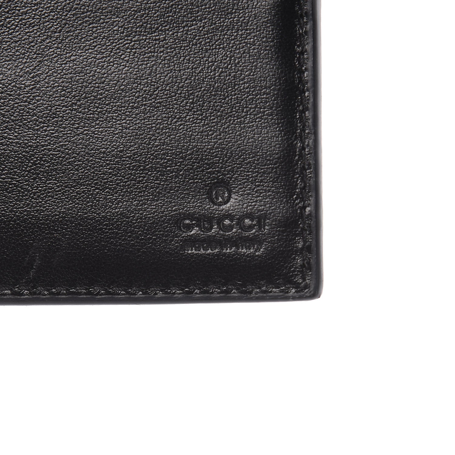 Gucci GG Supreme Monogram Selleria Calfskin Tiger Nice Bi-Fold Wallet Beige Ebony Multicolor Black 6 of 8