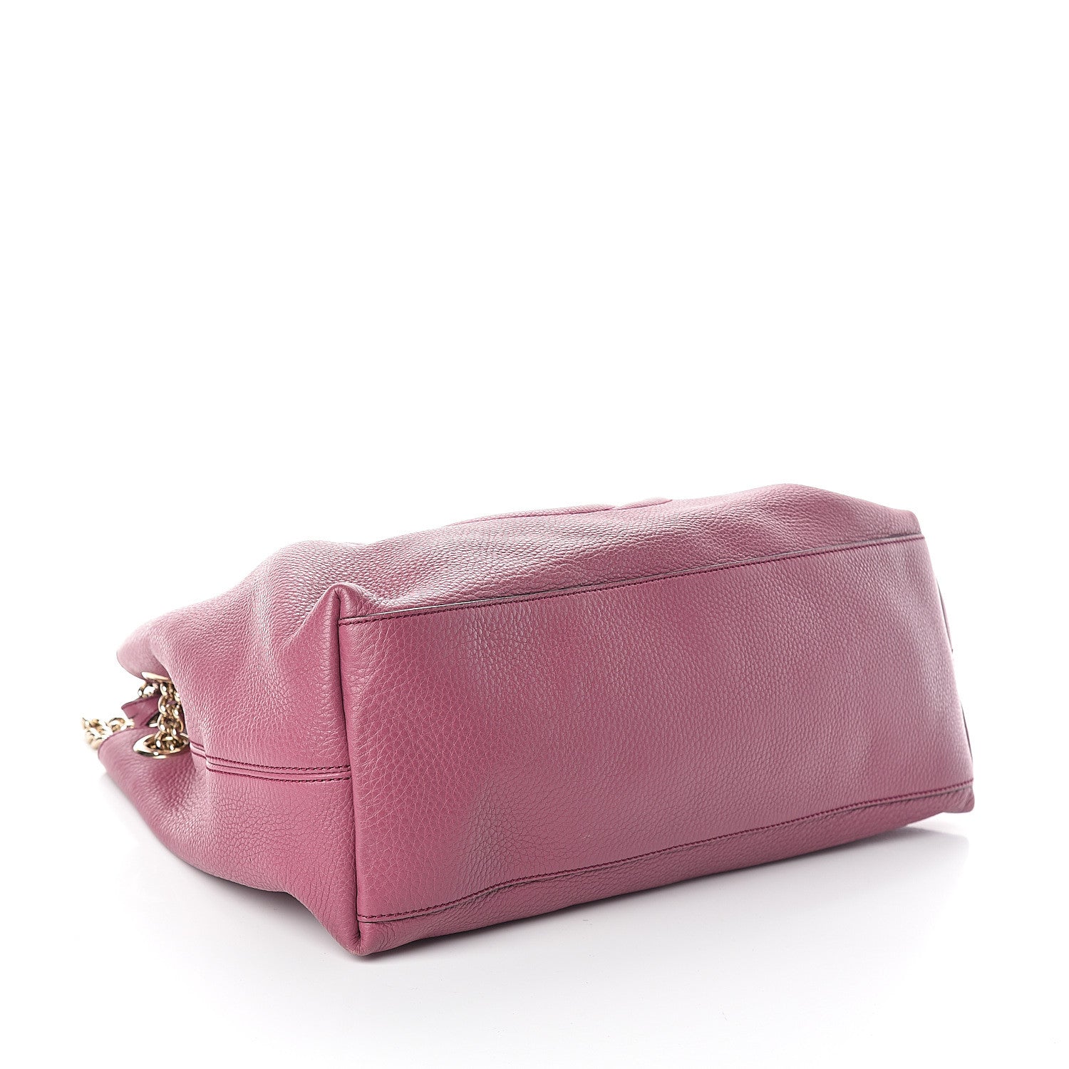 Gucci Pebbled Calfskin Medium Soho Chain Shoulder Bag Peonia Flower 3 of 8