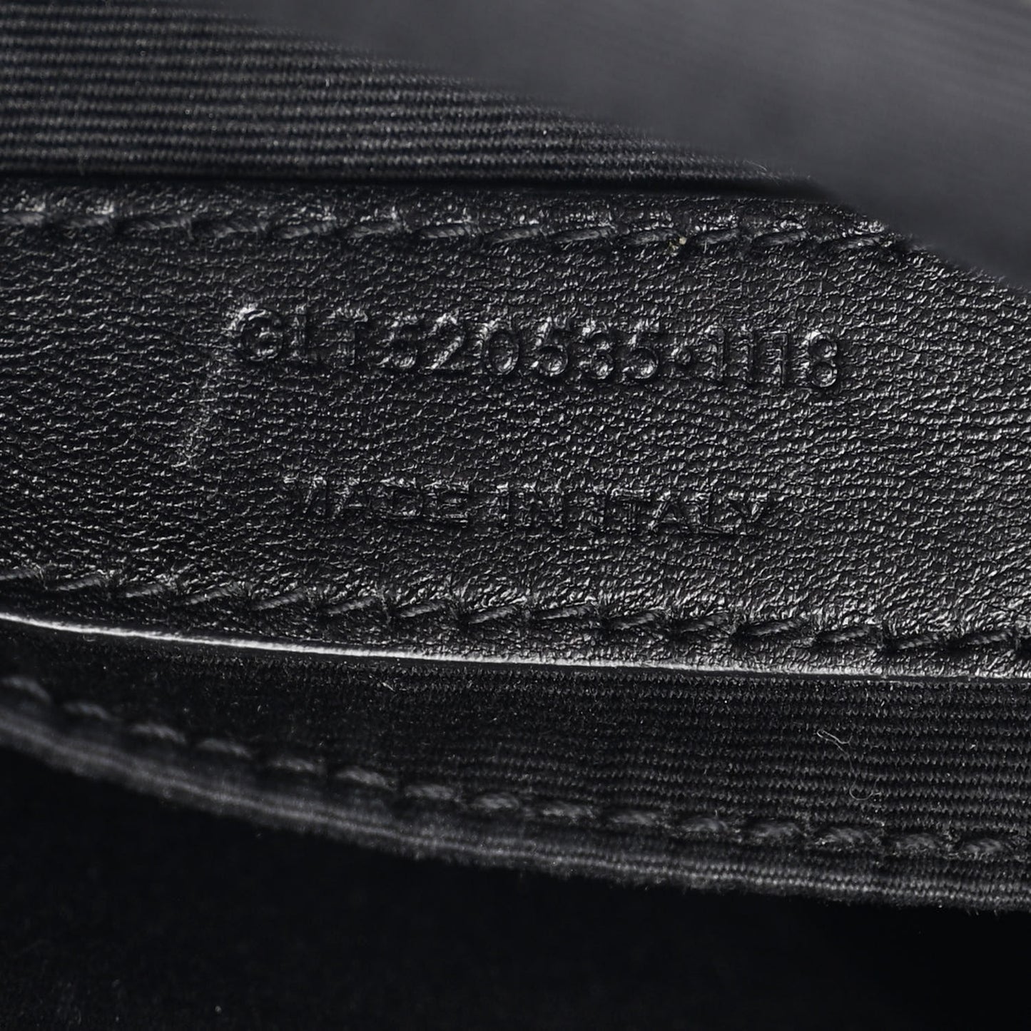 Calfskin Crocodile Embossed Monogram Lou Camera Bag Black
