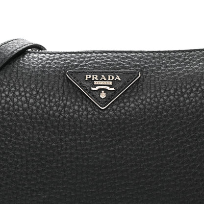 Prada Vitello Daino Crossbody Bag Black 8 of 11