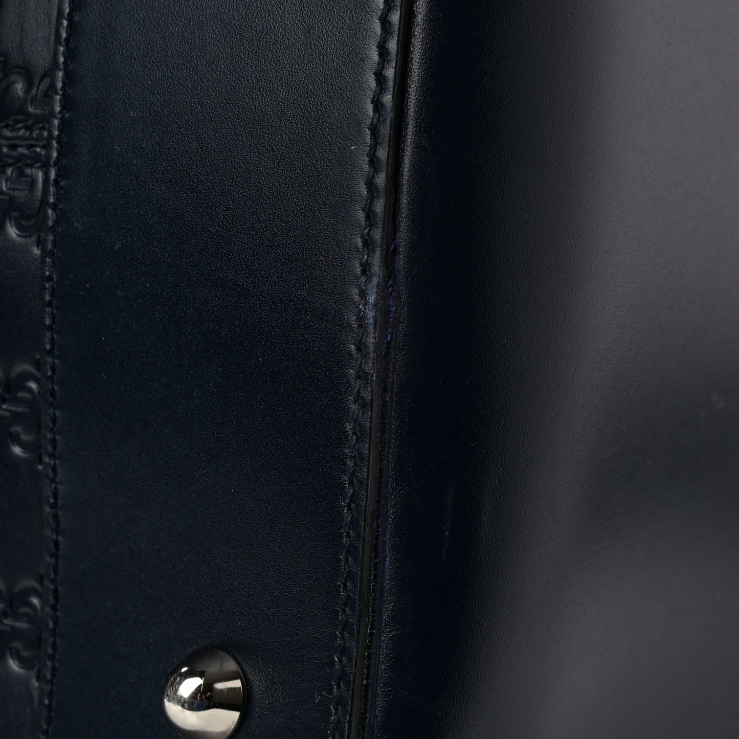 Guccissima Signature Large Duffle Blue