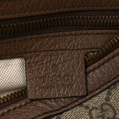 Gucci GG Supreme Monogram Web Ophidia Half Moon Hobo Brown 5 of 9
