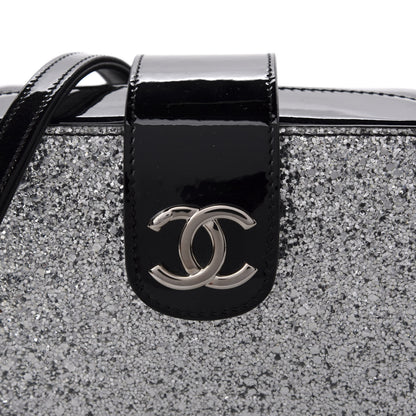 Chanel Glitter Patent Evening On The Moon Camera Case Silver 10 of 11