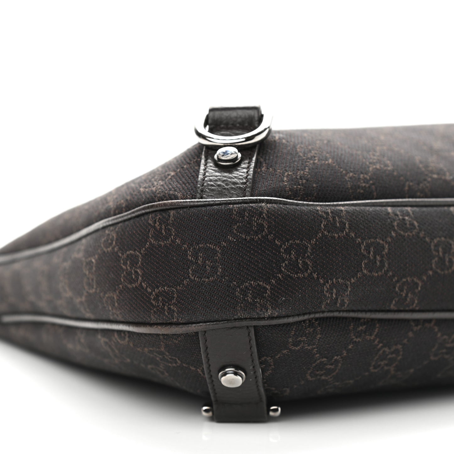 Denim Monogram Abbey D Ring Hobo Brown