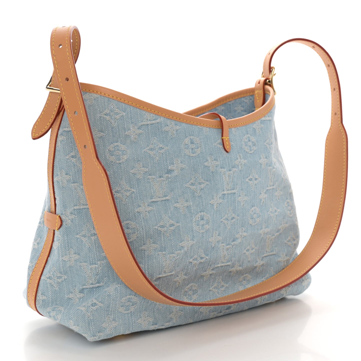 Monogram Denim CarryAll PM Sky Blue