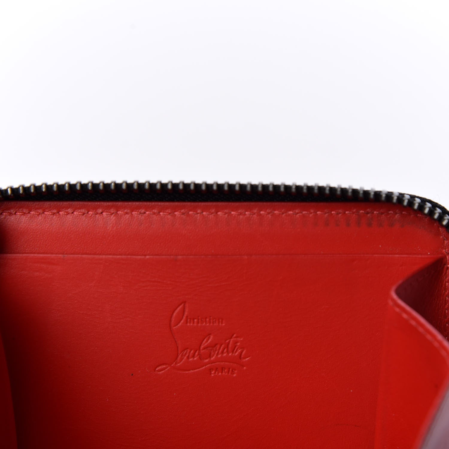 Christian Louboutin Calfskin Spiked Panettone Coin Purse Black 8 of 9