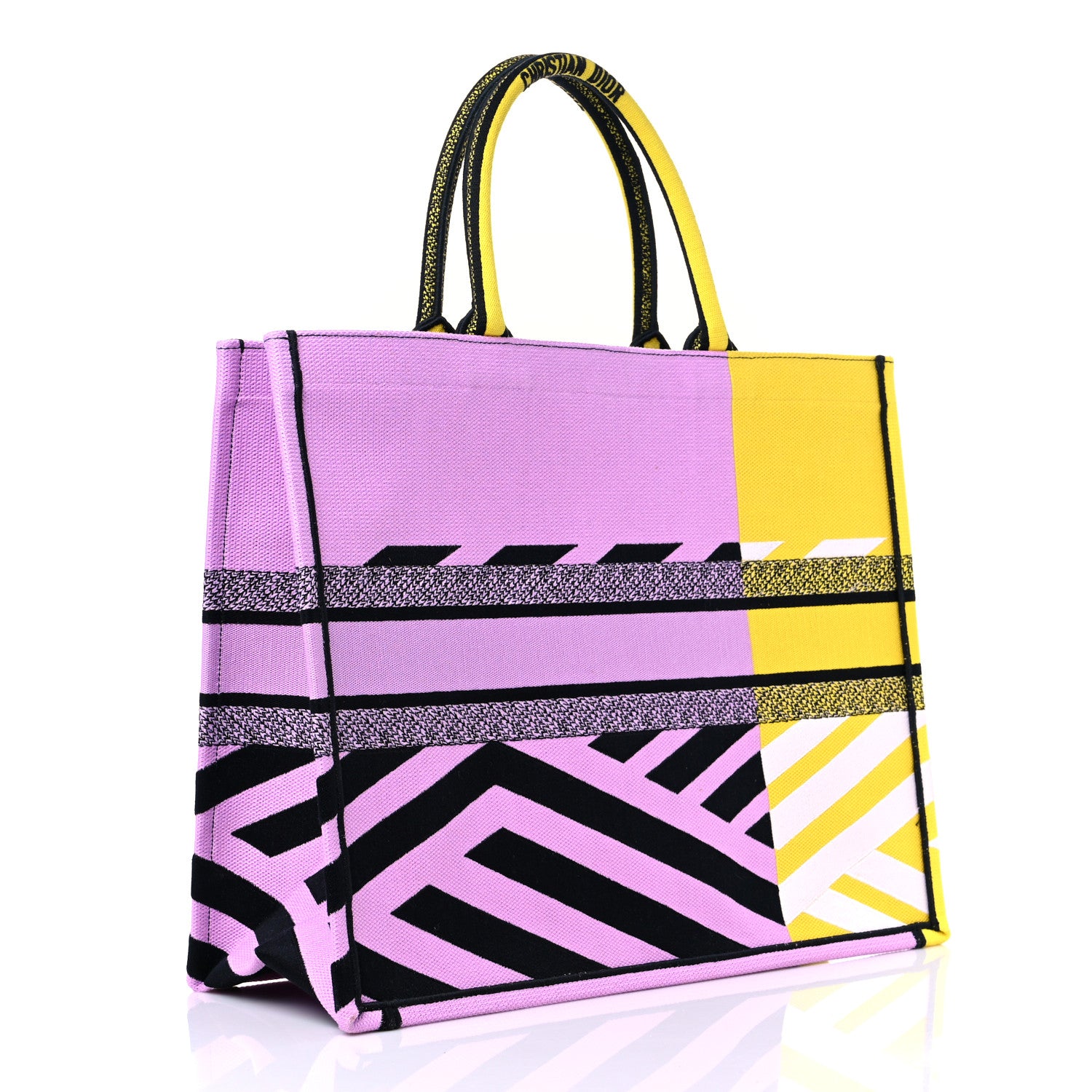 Christian Dior Canvas Embroidered Large Jungle Pop Book Tote Multicolor 3 of 11