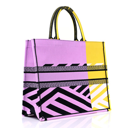 Christian Dior Canvas Embroidered Large Jungle Pop Book Tote Multicolor 3 of 11