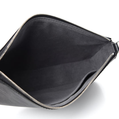 Louis Vuitton Epi Pochette Accessories NM Black 5 of 10