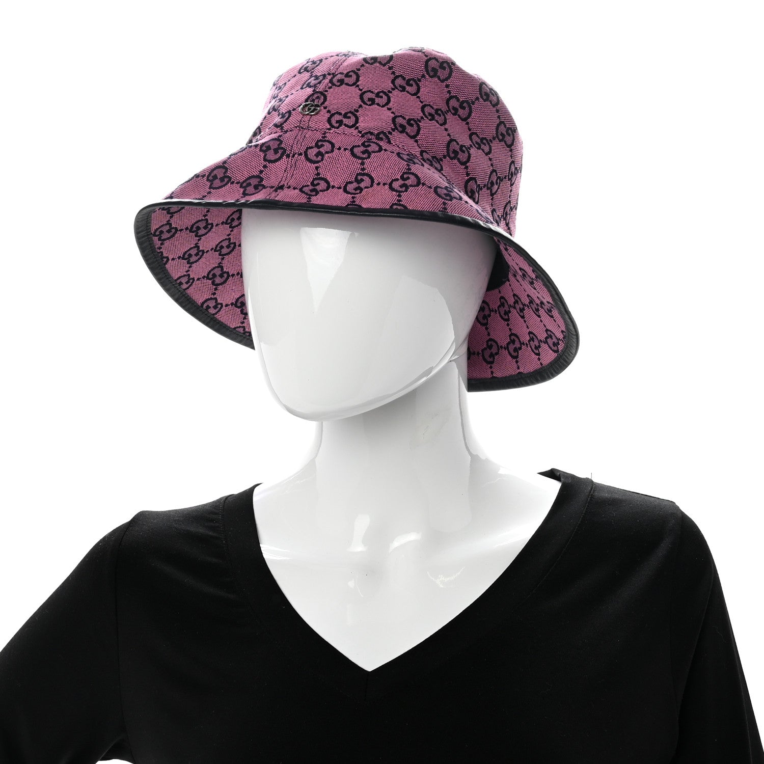 Gucci Canvas GG Monogram Bucket Hat L Pink 2 of 10