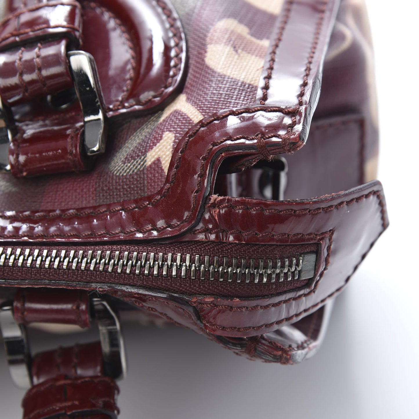 Nova Check Heart Print Pilgrim Satchel Berry