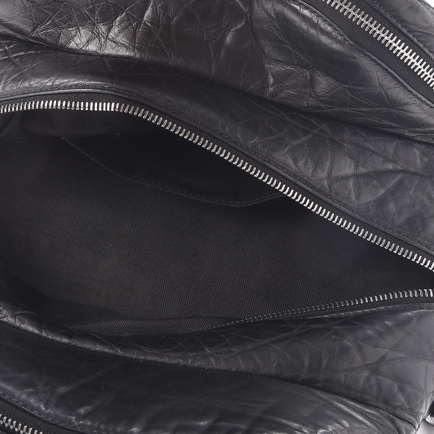 Chanel Distressed Lambskin Vintage Ligne Lady Braid Tote Black 5 of 8