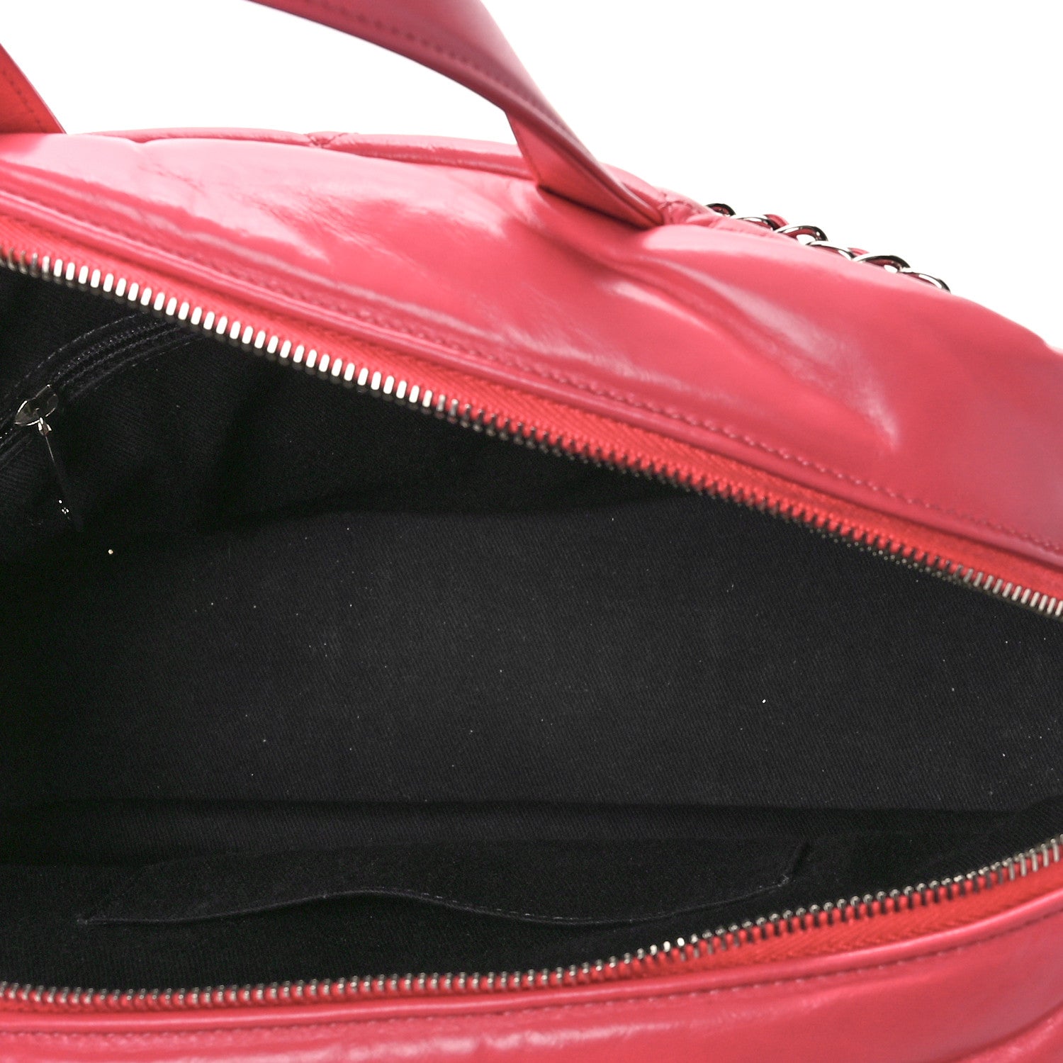 Chanel Aged Calfskin Quilted Small Express Bowling Bag Pink 5 of 9