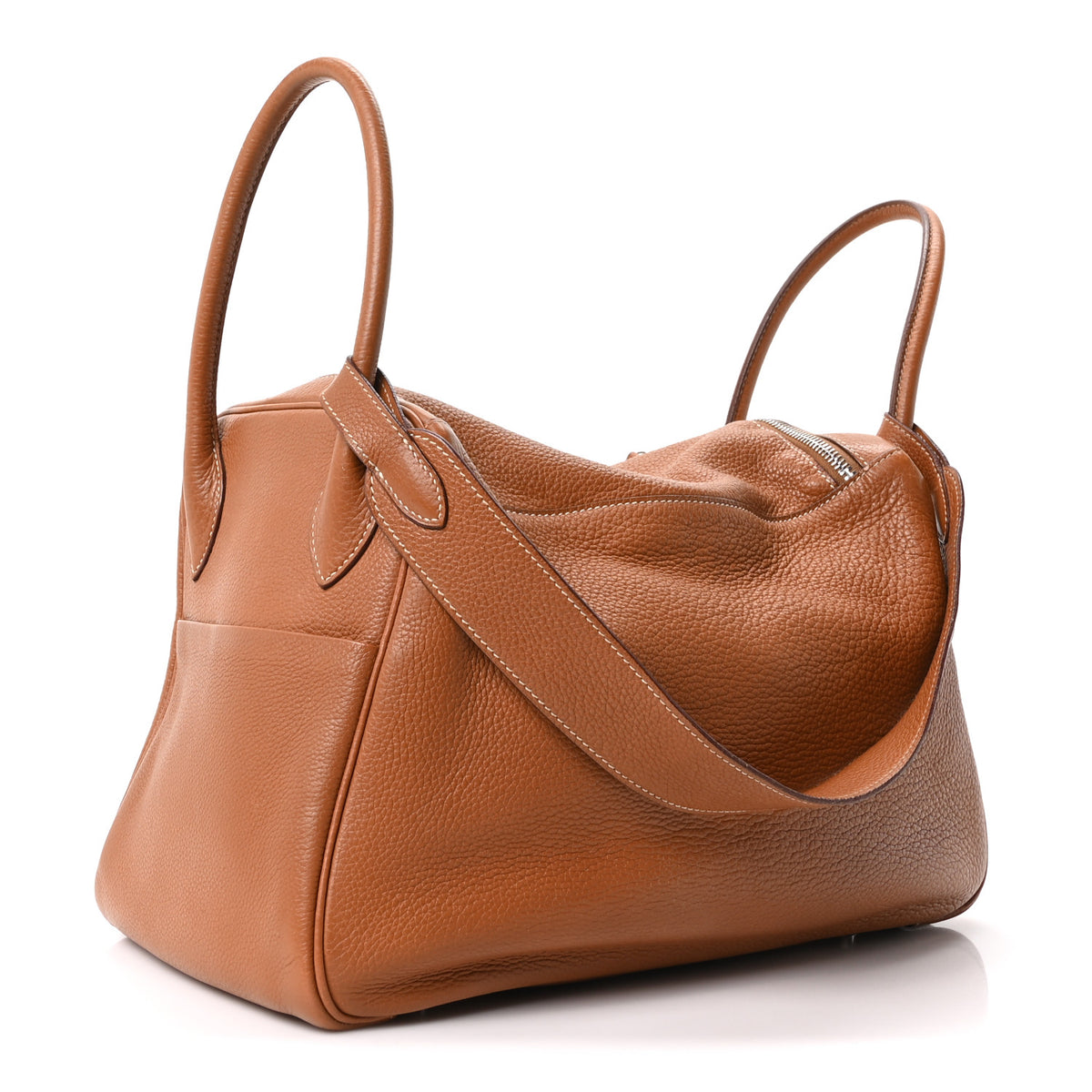 Hermes Taurillon Clemence Lindy 34 Gold 3 of 10