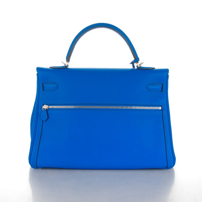 Hermes Swift Lakis Kelly 35 Bleu Hydra 7 of 24