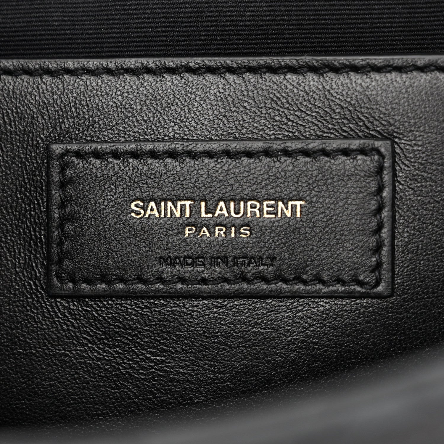 Saint Laurent Iridescent Calfskin Tri-Quilt Monogram Medium College Bag Black 6 of 11