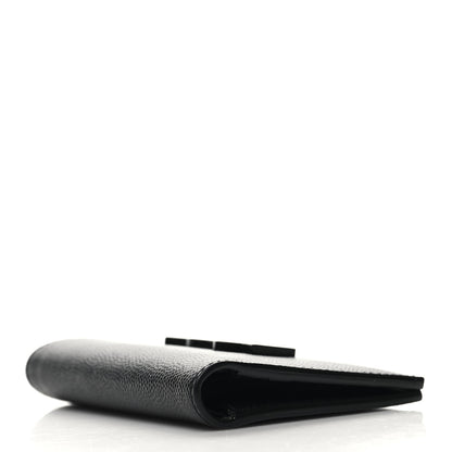 Saint Laurent Grain De Poudre Monogram Bi-Fold Wallet Black 4 of 8