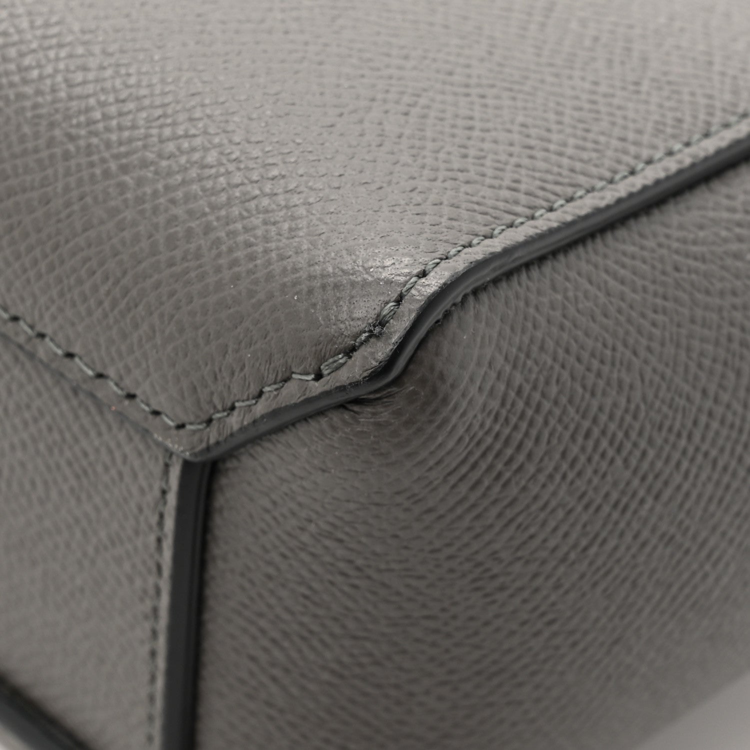 Celine Grained Calfskin Pico Belt Bag Grey 14 of 14