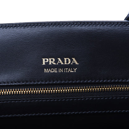 Prada Saffiano City Calfskin Medium Bibliothèque Top Handle Black 5 of 8
