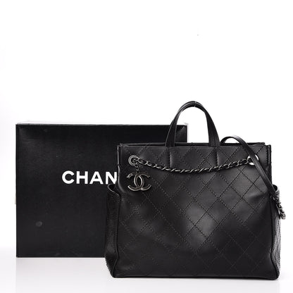Chanel Calfskin CC Pocket Tote Black 9 of 9