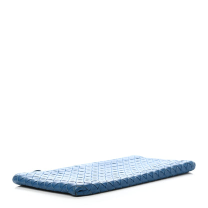 Bottega Veneta Nappa Intrecciato Zip Pouch Blue 4 of 7