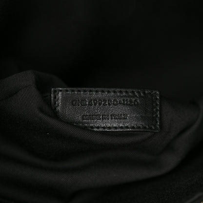 Saint Laurent Raffia Linen Calfskin Rive Gauche Tote Naturale Black 5 of 11