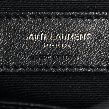 Saint Laurent Crinkled Calfskin Matelasse Monogram Medium Niki Shopper Tote Black 6 of 12